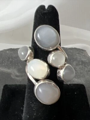 Deslumbrante anel artesanal de quartzo Lilly Barrack tamanho 8 11,5 gramas - Imagem 1 de 4