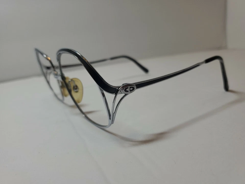  CHRISTIAN DIOR 2145 72 Women Silver Eyeglass Frames Vintage Austria 80s/90s NOS - Image 1 of 4