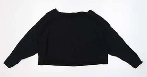 Atmosphere Womens Black Cotton Blend Sweatshirt Size 12 - Picture 1 of 12