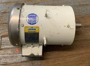 LEESON C182T17WC4B WASHDOWN MOTOR 1740RPM 3PH 3HP 60HZ TESTED WORKS - Picture 1 of 6