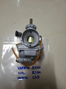 CONJUNTO CARBURADOR YAMAHA LS3-RS100-RS100S-RX100-RD90 MIKUNI 20MM.GENUINO NOS JAPÓN - Imagen 1 de 8