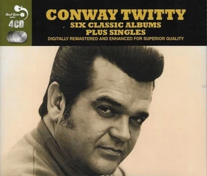 Conway Twitty - 6 Classic Albums + Singles 4 CD Set 50's 60's Rock 'n' Roll Pop  - Picture 1 of 2