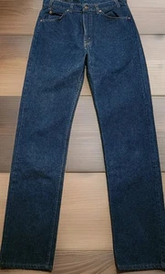 Levi's 505 Men's Jeans Vintage 80s Orange Tab 32x34 Blue Dark Wash Made in USA - Picture 1 of 11