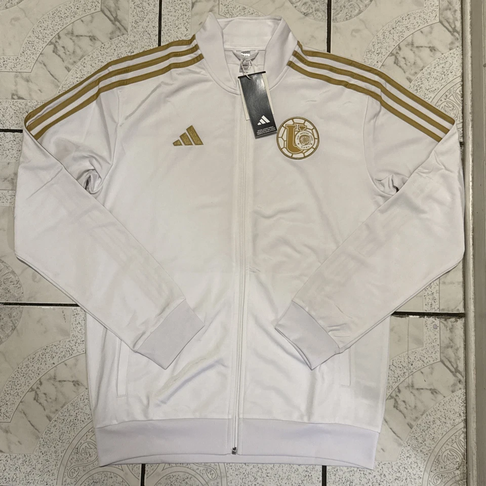 Adidas Tigres UANL 24-25 Track Jacket Soccer White Men’s Size Medium JI6941