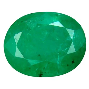 3.50 ct Oval Cut (10.64 x 8.66 mm) Natural Colombia Emerald Loose Gemstone - Picture 1 of 2