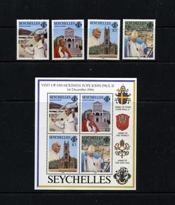 Seychelles  MH   606-09a   State visit of Pope John Paul II  SE020 - Picture 1 of 1