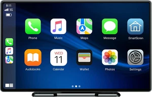 9 Inch Wireless Car Stereo with Apple Carplay,Portable Touch Screen GPS Navigati - Picture 1 of 8