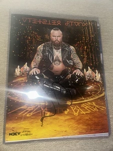 WWE NXT AEW Aleister Black SIGNED 11x14 Poster Top Loader - Picture 1 of 1