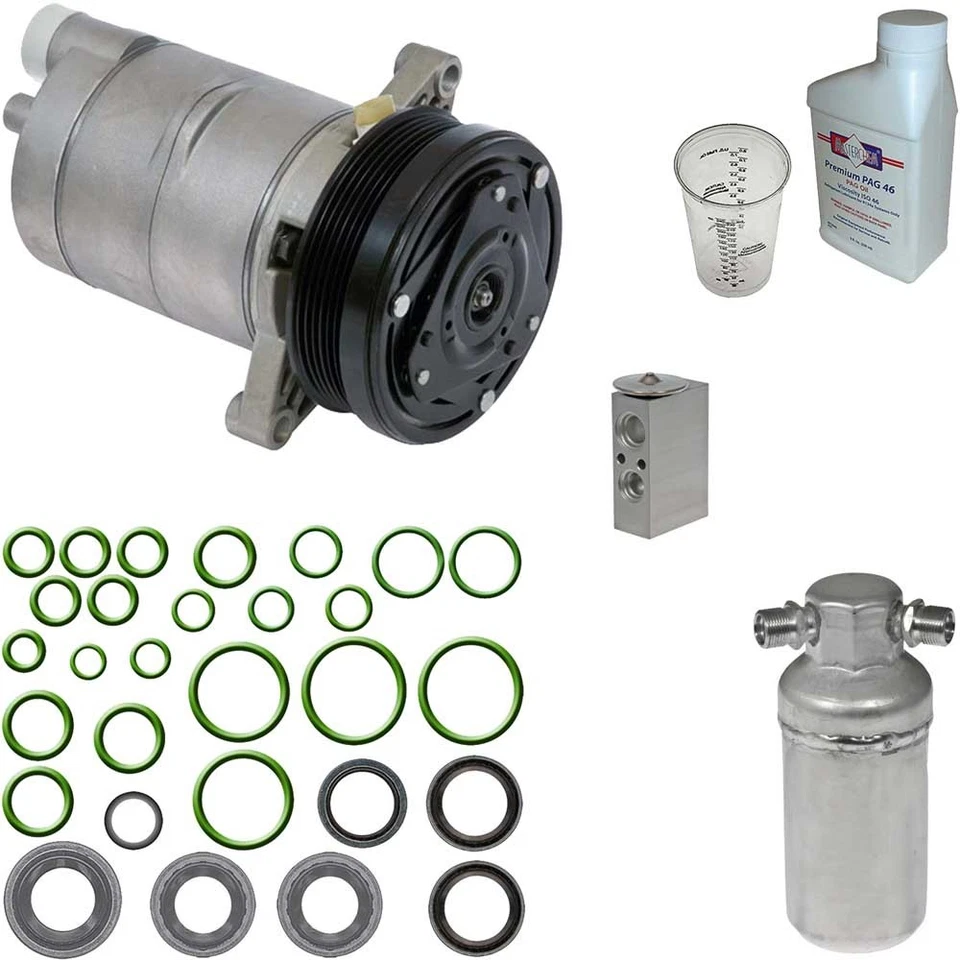 For Chevrolet Camaro Pontiac Firebird Omega AC Compressor w/ A/C Repair Kit TCP - Image 1 of 1