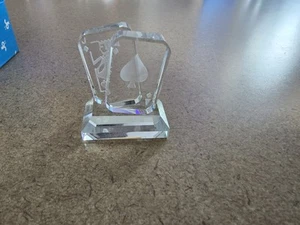 Vintage Crystal Black Jack Playing Cards 3D Laser Etched gambling Rare - Picture 1 of 6