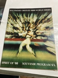 JSA certified 1966 Baltimore Orioles World Series program Jim Palmer autograph - Picture 1 of 5