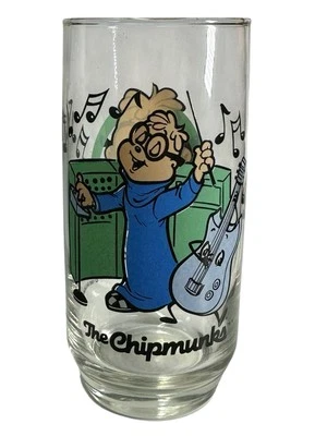 1985 Libbey Alvin & The Chipmunks Simon питьевой стакан винтажный стакан. 6 дюймов в высоту. - Изображение 1 из 4
