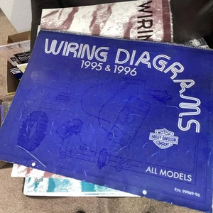 Harley Davidson Official Factory 1995 & 1996 All Models Wiring Diagrams 99949-96 - Picture 1 of 12
