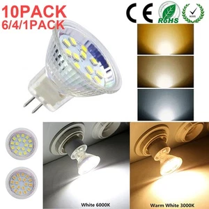 1/4/6 PACKs LED MR11 Lights Bulbs Spot Lamp AC/DC 12V-24V 3W/5W GU4 Bi-Pin Base - Picture 1 of 28