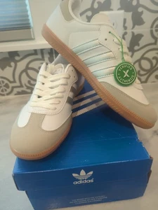 Adidas Samba OG Plateado Argent Cuero Blanco Hombre 8.5 Y 9.5 Para Mujer. - Imagen 1 de 8