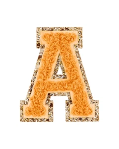 Stoney Clover Lane Pumpkin Spice Glitter Varsity Letter Patch - Picture 1 of 50