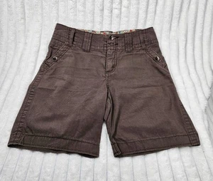 Lee Just Below The Waist Brown Floral Print Band Bermuda Shorts Size 6 Medium  - Picture 1 of 6