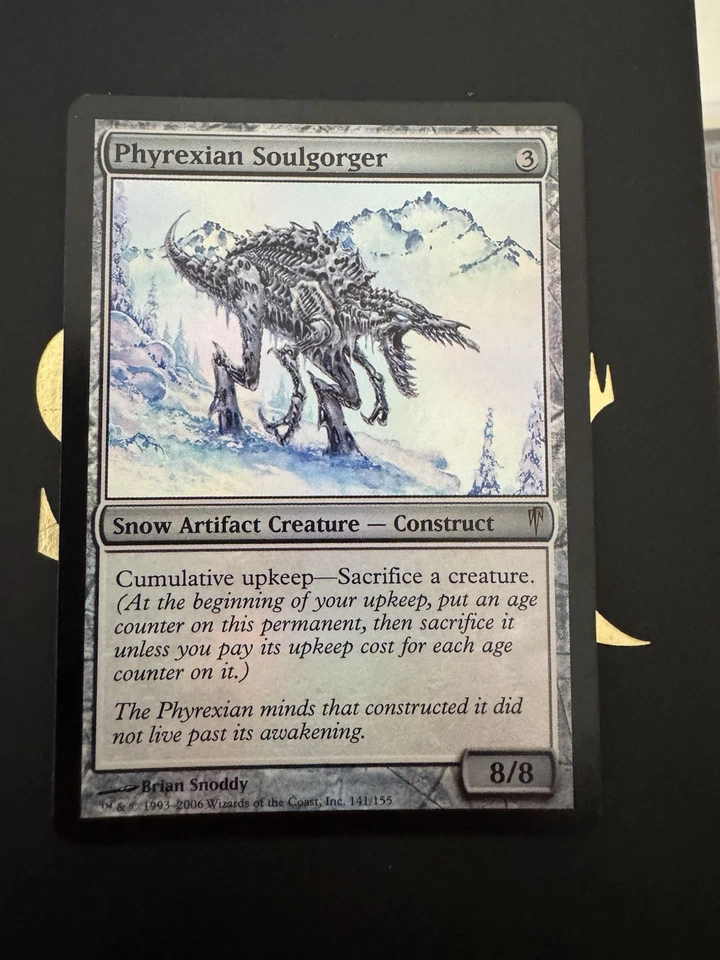 MTG Phyrexian Soulgorger Coldsnap FOIL Light Play - Image 1 of 3
