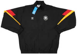 adidas Germany Soccer Team Originals Black Woven Track Jacket Classic Men Size - Picture 1 of 9
