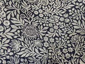 John Lewis Furnishing Fabric Hidcote Dark Night Sky 1.7 Mts £17 RRP £35 Mt - Picture 1 of 4