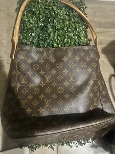 Louis Vuitton Looping GM monogram canvas shoulder tote bag handbag Authentic - Picture 1 of 8