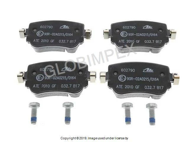 For AUDI/VW (2015-2019) Brake Pad Set REAR ATE + 1 YEAR WARRANTY - Image 1 of 1