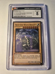 2012 Blue Eyes White Dragon Ghost Rare Haunted Mine GLD5-EN001 CGC 8 NM/MINT - Picture 1 of 1