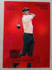 2022 Metal Universe Champions PMG Red Tiger Woods /100 Precious Metal Gems Retro