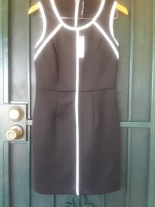 W118 by Walter Baker Black/Off White Trim M Stretchy Open Back at Waist - Picture 1 of 3