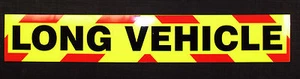 Long Vehicle Fluorescent Magnetic Warning Sign - Picture 1 of 1