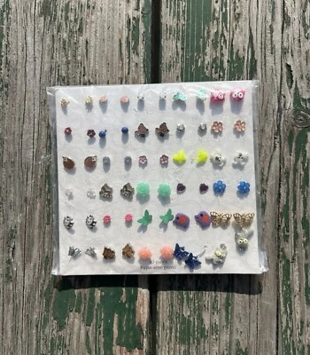 30 pares de aretes de joyería WONDER NATION hipoalergénicos animales flores Foto 1 de 3