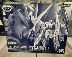 P BANDAI RG 1/144 V GUNDAM RX-93 HWS CLEAR COLOUR MODEL KIT EVENT LIMITED ITEM - Picture 1 of 3