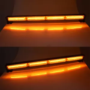 23"54LED COB Car Emergency Hazard Warning Lamp Windshield Strobe Amber Light Bar - Foto 1 di 12