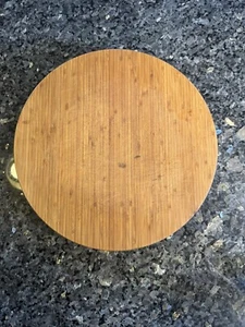 Extra Thick Butcher Block Cutting Board 14” Round 2” Thick Beautiful Crate & Bar - Picture 1 of 7