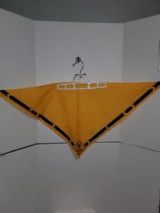 VINTAGE ~Boy Scouts Of America: Cub Scouts "WOLF" Neckerchief Yellow 1980's - Picture 1 of 2