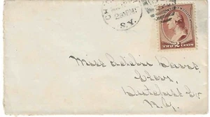 US Sc# 210 on cover Stock Yard Sta. (DPO 1866-1870) Chicago ellipse fancy cancel - Picture 1 of 4