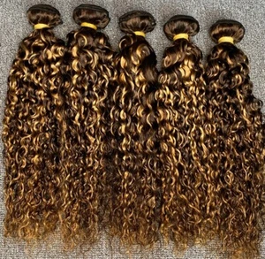 12A RAW BRAZILIAN VIRGIN HUMAN HAIR BALAYAGE P4#/27# WATER WAVES 100g/200g/300g - Bild 1 von 48