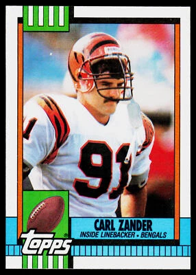 Carl Zander, 1990 Topps, #271, Cincinnati Bengals, - Image 1 of 2