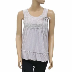 Odd Molly Anthropologie Eyelet Embroidered Wrap Blouse Top Lace XS New 205847 - Picture 1 of 4