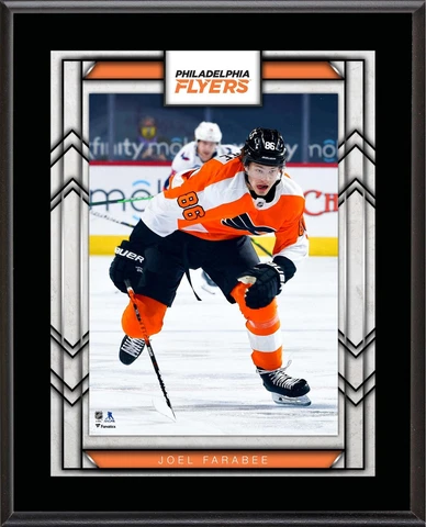 Joel Farabee Philadelphia Flyers 10.5" x 13" Sublimated Player Plaque Cover