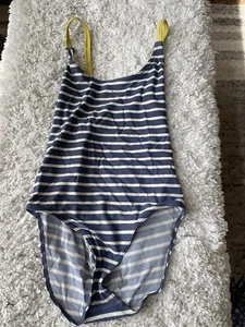 Mini Boden girls sz. 13/14 classic blue striped one pc. Swimsuit. **nt desc** - Picture 1 of 7