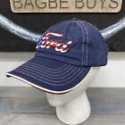 Ford Logo Embroidered USA American Flag Blue Adjustable Hook And Loop Dad Hat