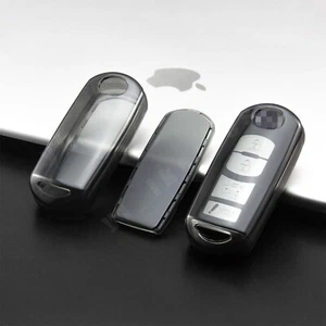 Clear FOB Case Cover For Mazda 3 6 MX5 CX-3-5-7-9 Remote Smart Key 2 3 4 Buttons - Foto 1 di 14