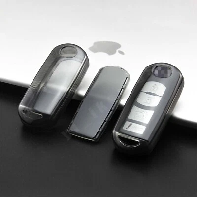 Capa transparente FOB para Mazda 3 6 MX5 CX-3-5-7-9 controle remoto chave inteligente 2 3 4 botões - Imagem 1 de 4