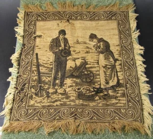 Primitive Folkart Handarbeit Textil Schal - Bild 1 von 7