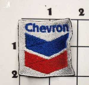 Chevron Oil Gas Patch Vintage Red White Blue Embroidered Sew On Petroliana - Picture 1 of 1