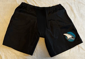 SJ Sharks Size Large Youth Hockey Shorts San Jose Used Vintage - Picture 1 of 8