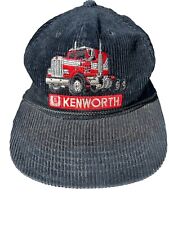 Vintage Kenworth Corduroy Snapback Trucker Hat