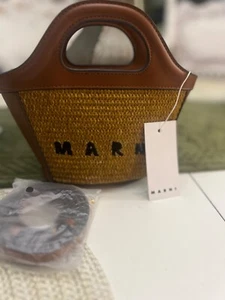 Marni Brown Micro Tropicalia Handbag - Picture 1 of 6