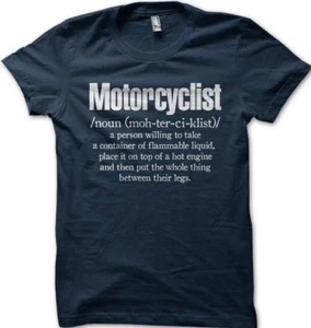 Aprilia RSV4 Rennmotorradfahrer Biker marineblau Baumwolle T-Shirt 01187 - Bild 1 von 2